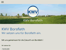 Tablet Screenshot of kwv-borsfleth.de